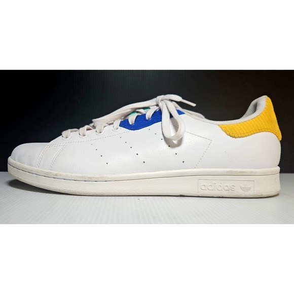 Adidas Stan Smith Low White Leather Sneakers H00329 Size US Men's 12 - Picture 4 of 9